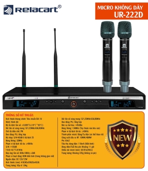 Micro không dây relacart UR-222D