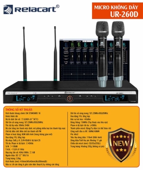 Micro không dây relacart UR-260D