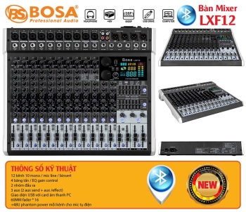 Bàn mixer bosa LXF12 Bluetooth