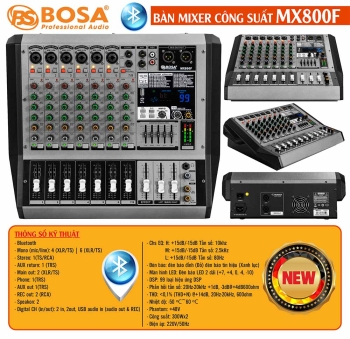 Bàn mixer công suất bosa MX800F